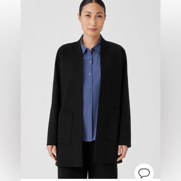 Eileen Fisher Ponte Knit Longline Tencel Blazer XS Capsule Washable Lagenlook - Picture 16 of 16